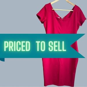 Ponte Wiggle Dress from Unique Vintage